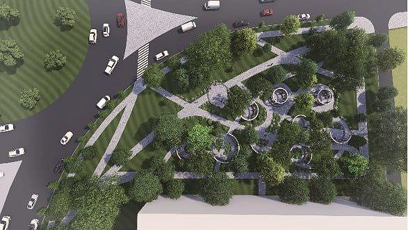 Главная картинка новости: В центре Новороссийска за 75,8 млн рублей благоустроят сквер медиков: что там появится