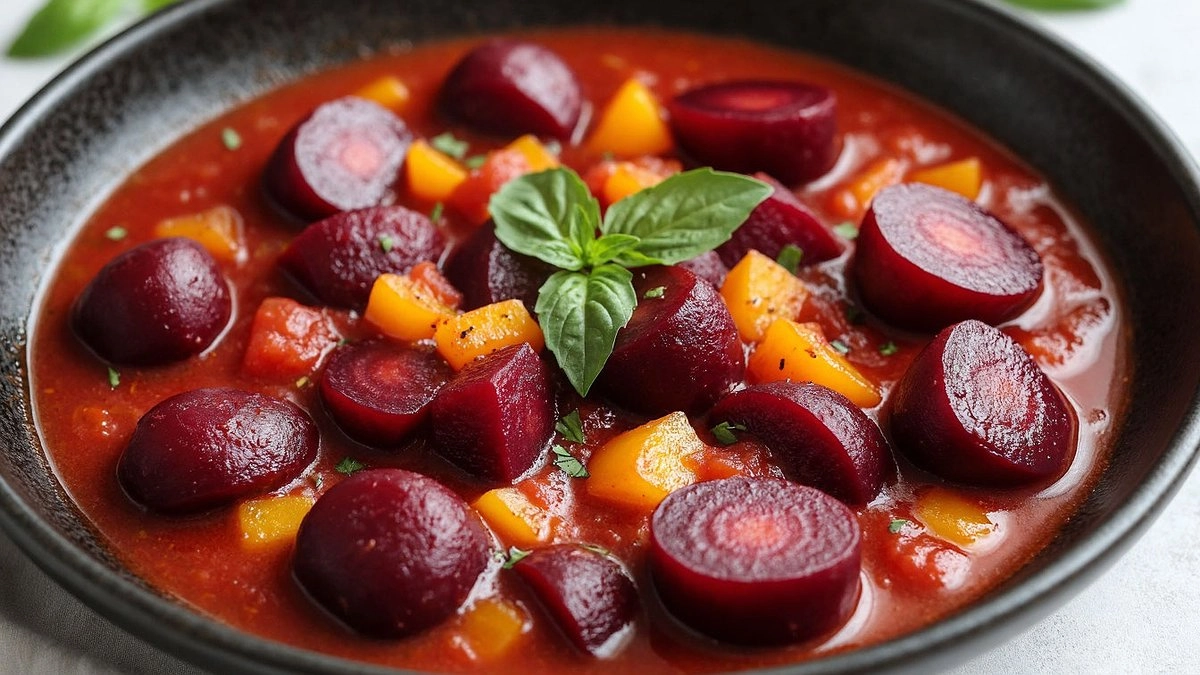 Вкус борща без кастрюли: тушеная свекла в томате — на завтрак, ужин и как холодная закуска