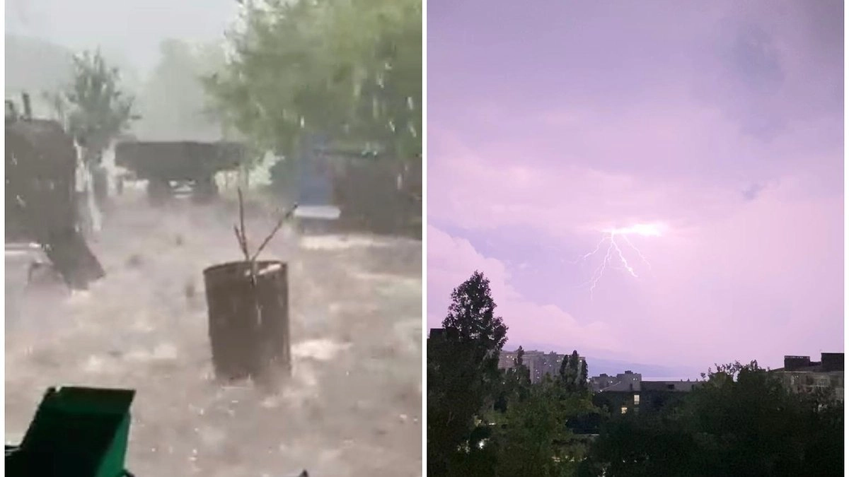 Главная картинка новости: В Новороссийске гроза, а в Анапе — потоп. Как Кубань пережила непогоду. Видео