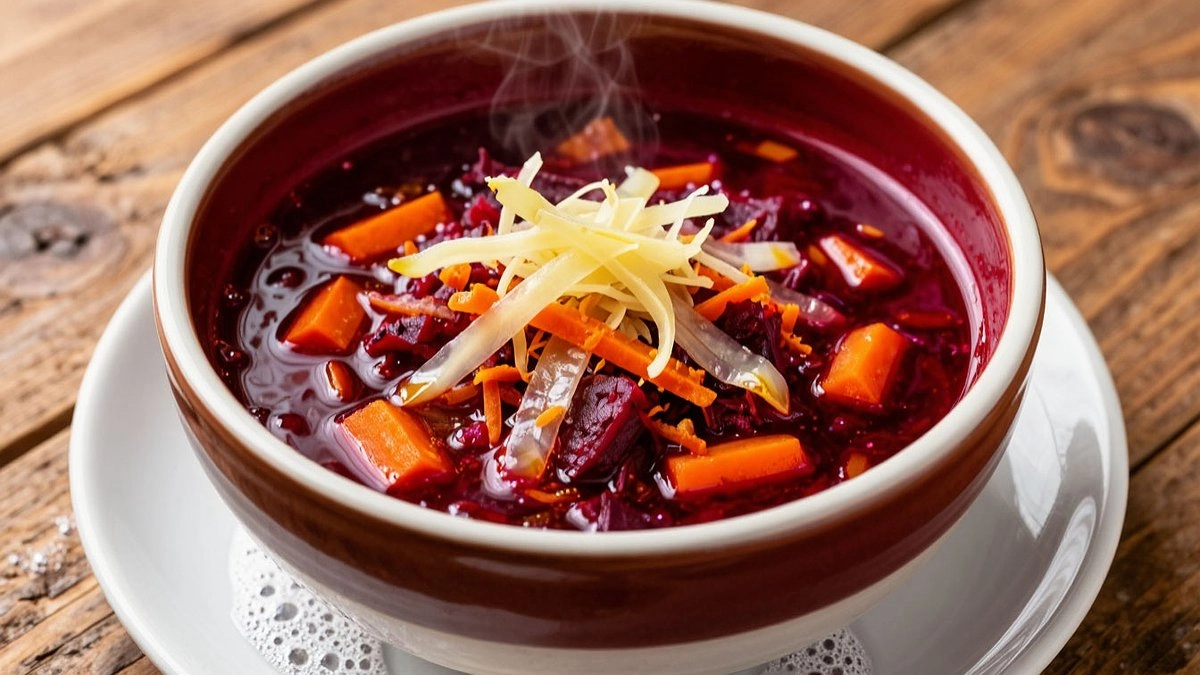Свекла, яблоко и сыр: нежный суп, который заменяет борщ и спасает от весеннего авитаминоза