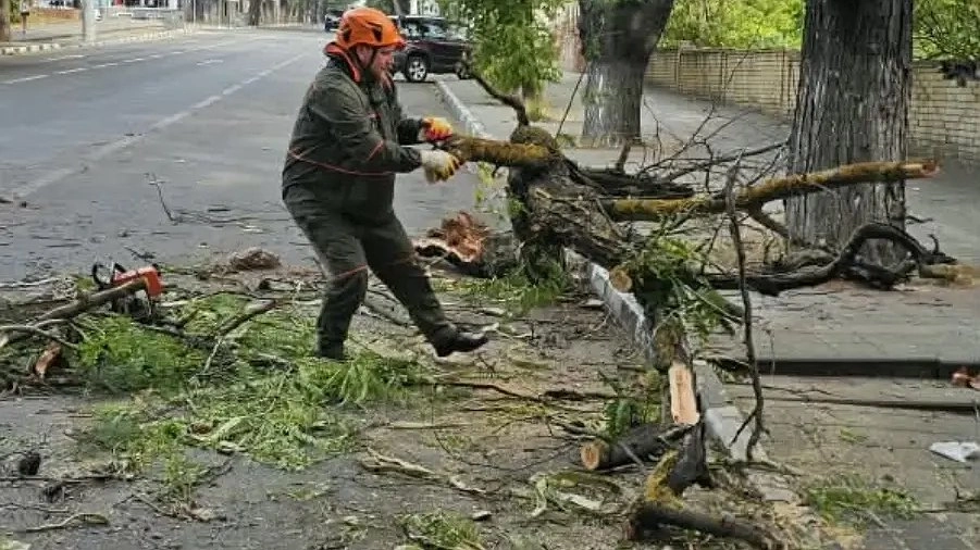 В Новороссийске устраняют последствия урагана: где работают спасатели и как сообщить о ЧП