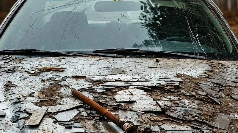 В Новороссийске незнакомец повредил автомобиль женщины металлической трубой