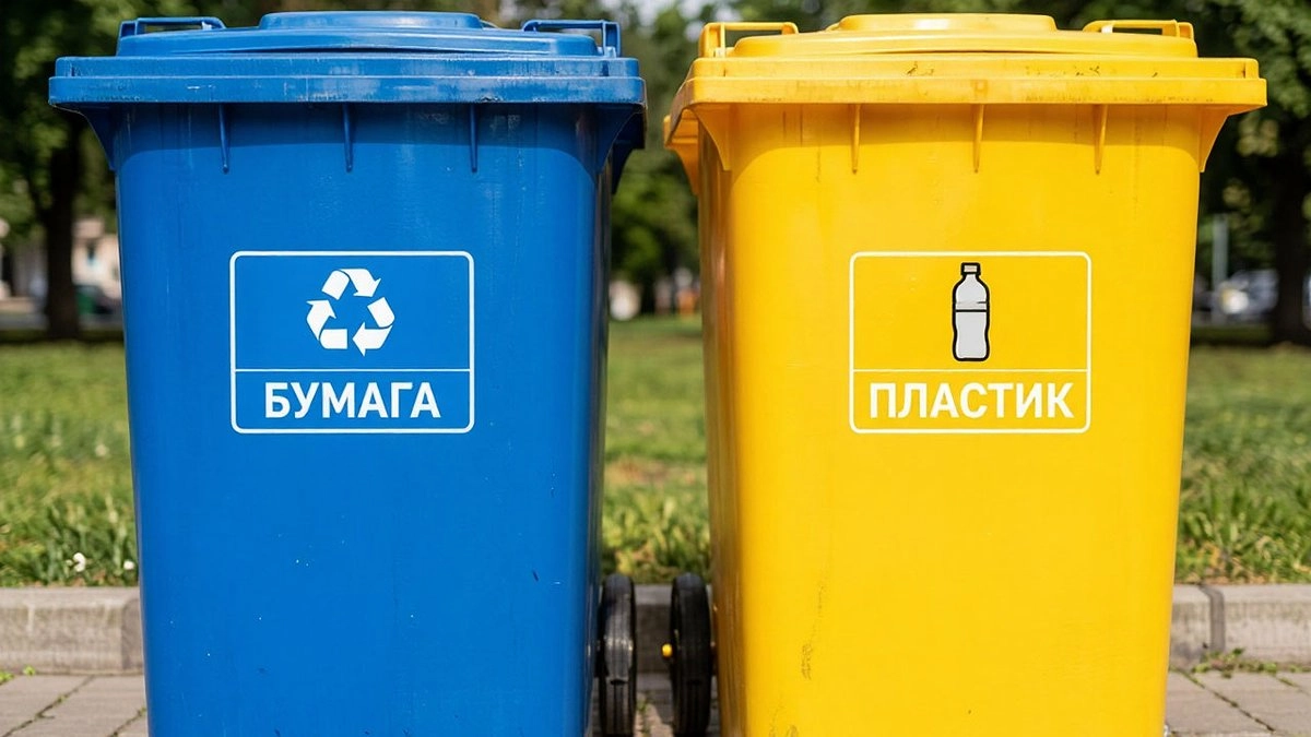 Кубань переходит на раздельный сбор мусора: синие и серые баки появятся у каждого дома с 1 сентября