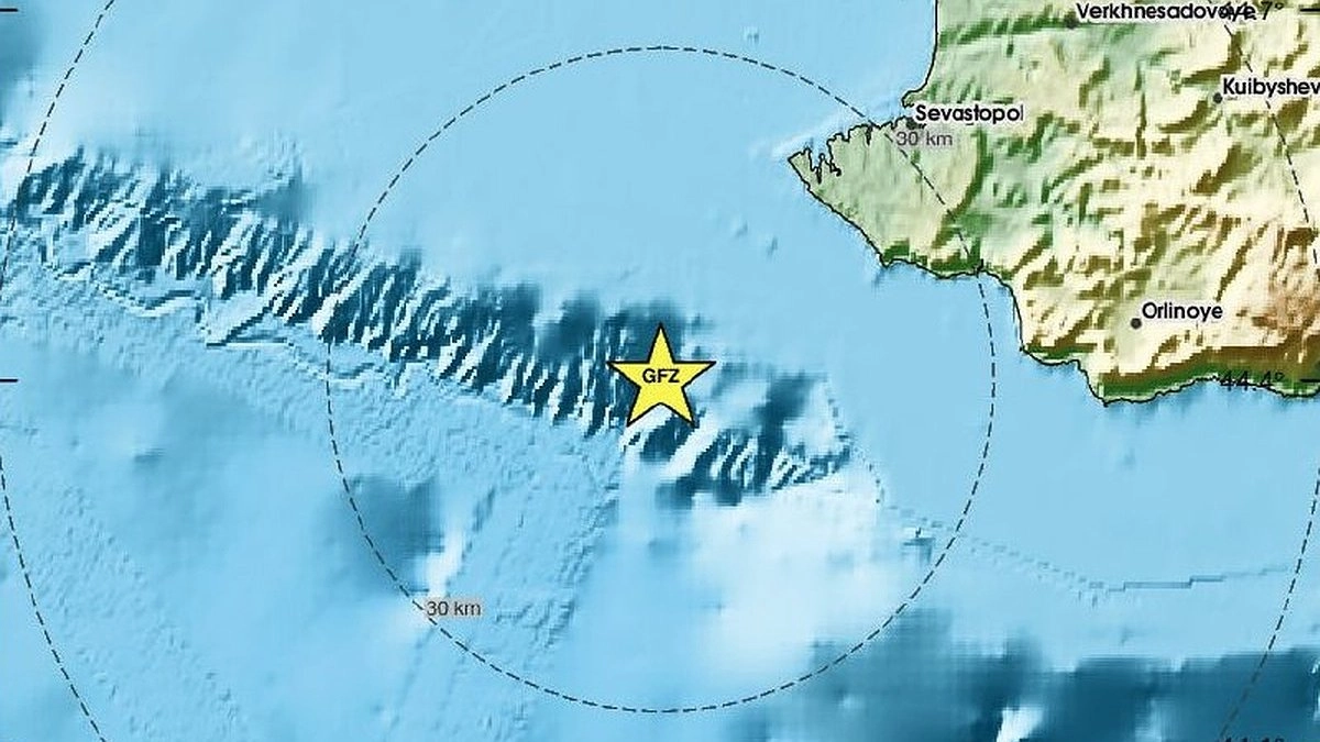 Землетрясение магнитудой 4,1 в Черном море разбудило жителей Крыма