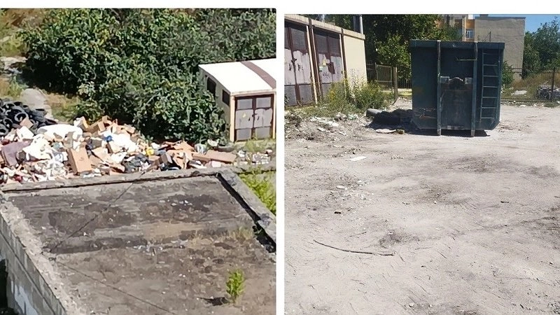 Главная картинка новости: После обращения местной газеты власти Новороссийска убрали стихийную свалку за Дворцом творчества