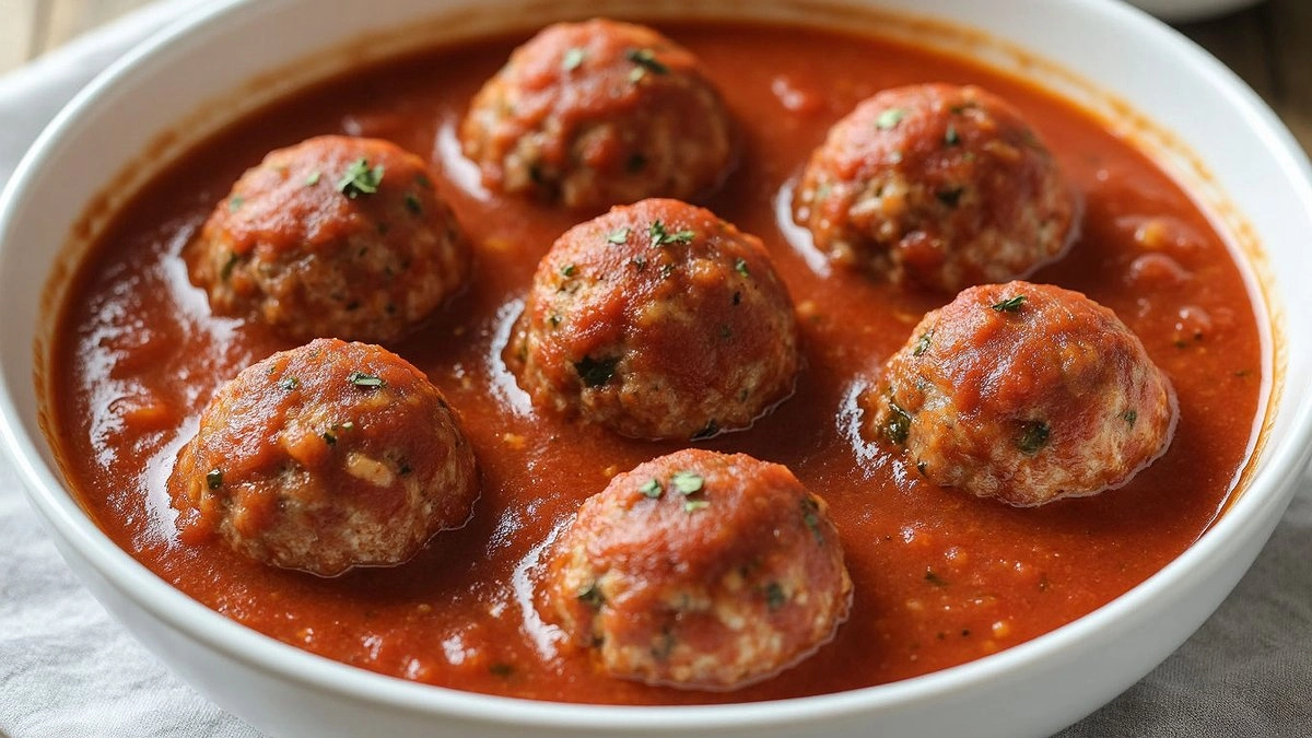 Главная картинка новости: Гарнир отдыхает: фрикадельки в томатно-фасолевом соусе, которые съедаются быстрее, чем готовятся