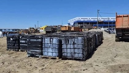 В Туапсе собрали более 7 тысяч кубометров загрязненного грунта, группировка спасателей увеличена до 360 человек