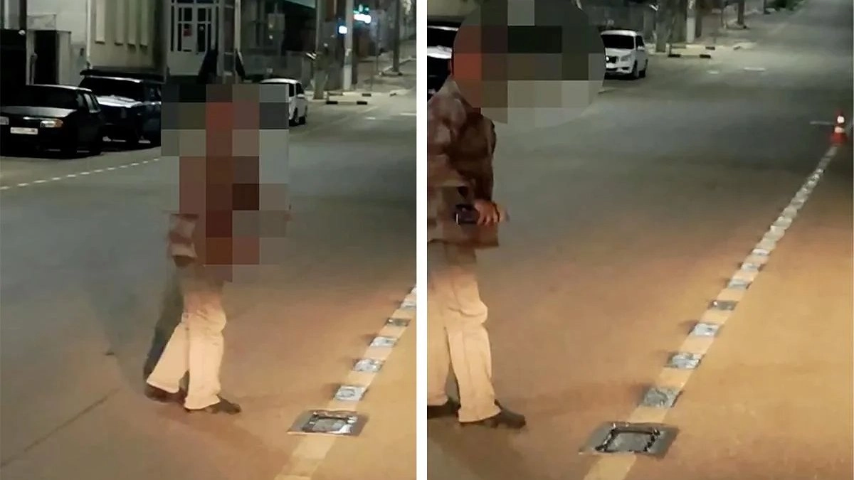 Новороссиец попал на видео, когда перекрашивал сплошную в прерывистую.: теперь ему грозит штраф до 10 тысяч