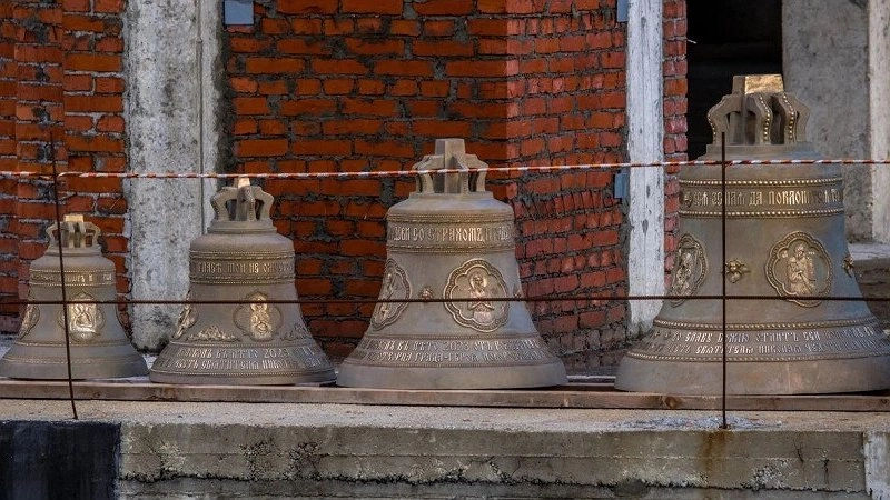 Прибытие колоколов для Морского кафедрального собора в Новороссийске