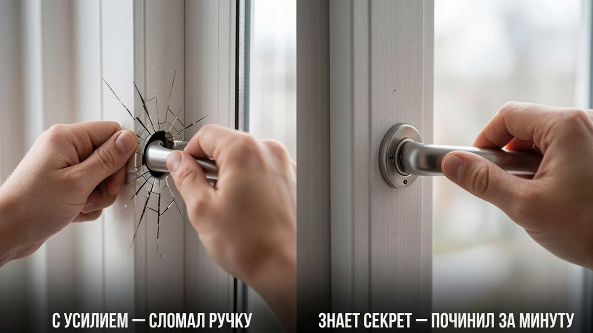 Почему ручка окна не доворачивается до конца. Простая регулировка своими руками