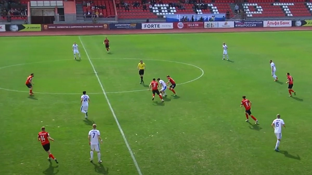 За борьбой «Черноморца» и ФК «Форте» следили 925 зрителей