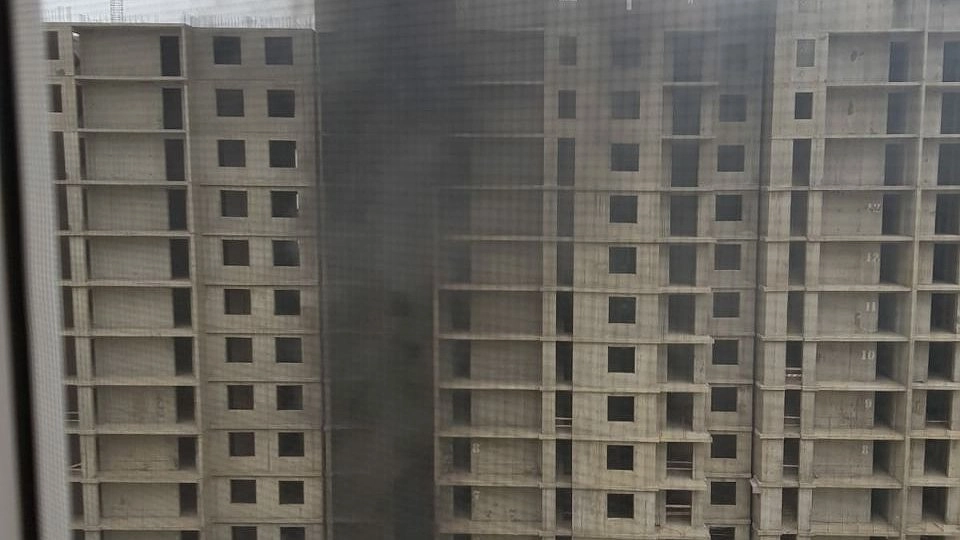 В строящейся многоэтажке Новороссийска произошел пожар