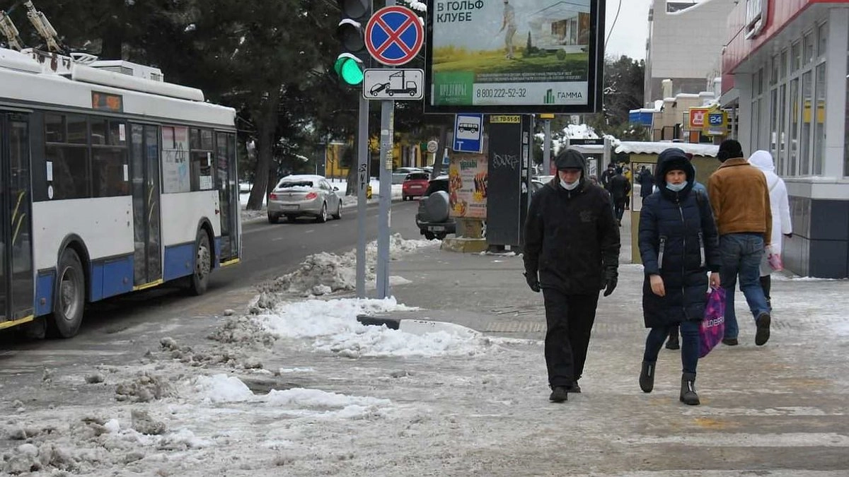 Главная картинка новости: Город встал в пробках: 15 водителей и 9 кондукторов ушли на больничный, срывая график новороссийских троллейбусов