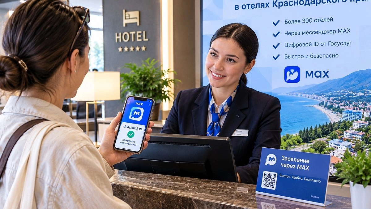Более 300 отелей Краснодарского края внедрили заселение через MAX
