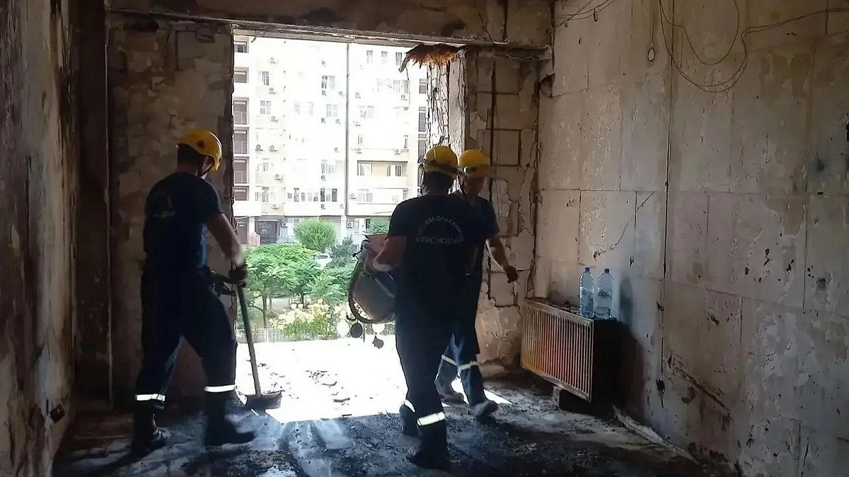 Режим ЧС ввели в Краснодаре в доме на Московской после атаки БПЛА: повреждены 11 квартир