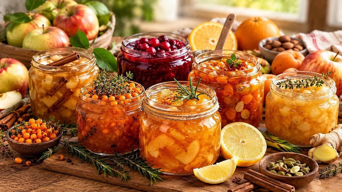 Яблочное варенье с розмарином, имбирем и ягодами: 5 необычных сочетаний на зиму