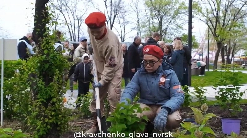 В Новороссийске высадили аллею сирени в честь 80-летия Великой Победы