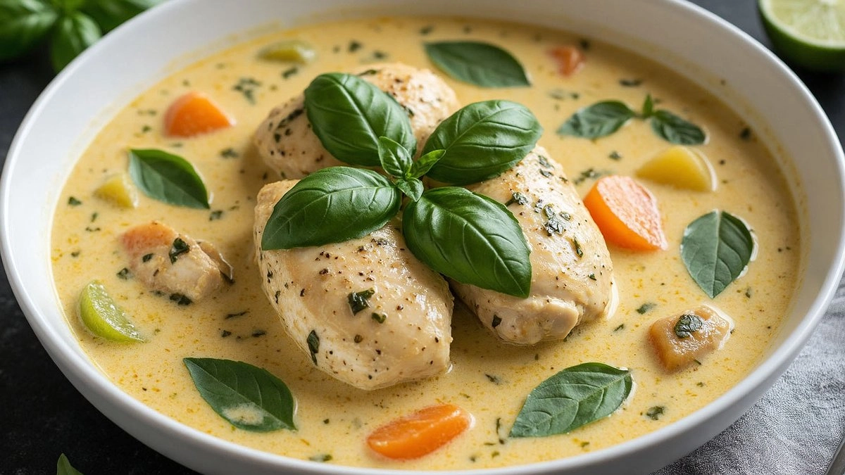 Восточная нежность: курица в кокосовом молоке с лаймом и базиликом