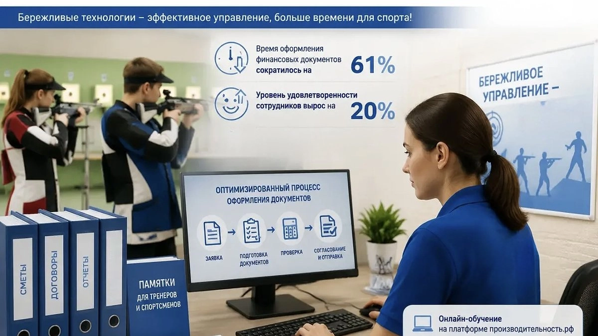 Спортивная школа на Кубани ускорила оформление документов на 61%