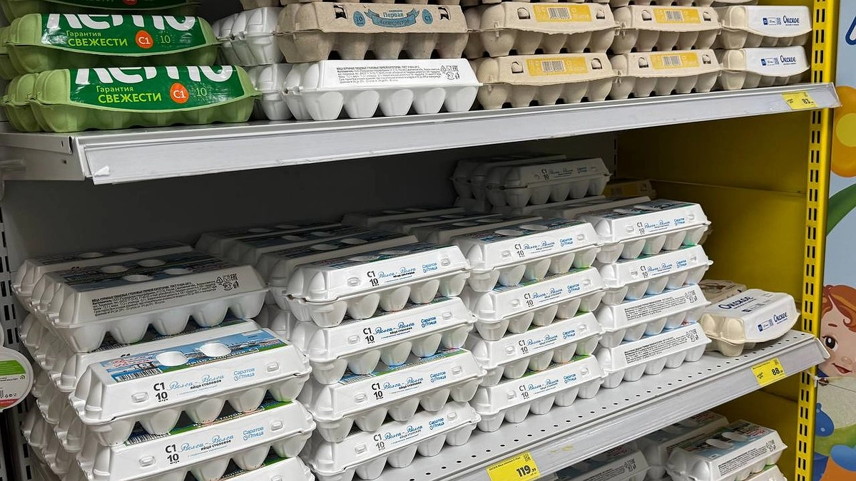 Главная картинка новости: Куриные яйца прибавили в цене 10,5% с начала 2026 года