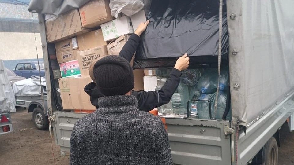 Из Новороссийска в ЛНР доставили гуманитарную помощь для участников спецоперации