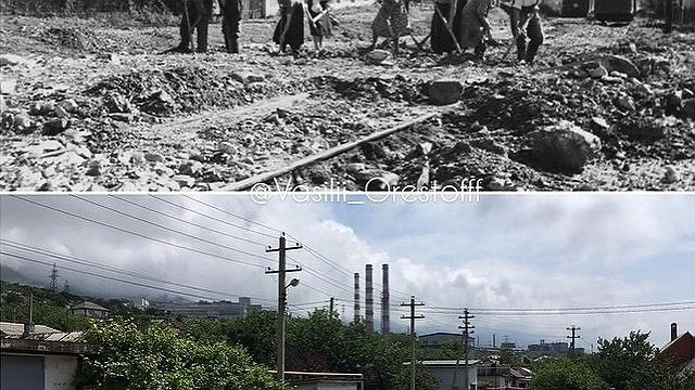 Булыжники на дорогах в 1950-е и смытые в море машины в 2000-е. Как Новороссийск переживает потопы