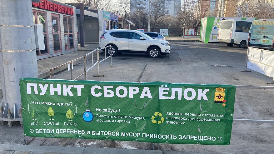 Где сдать новогоднюю елку на переработку в Новороссийске?