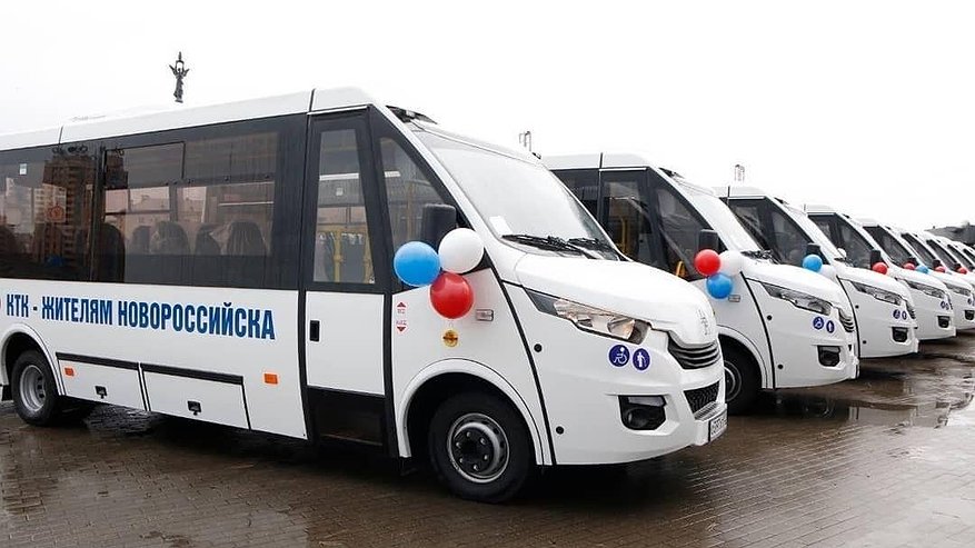 В Новороссийск поступило десять газовых автобусов МАЗ-206