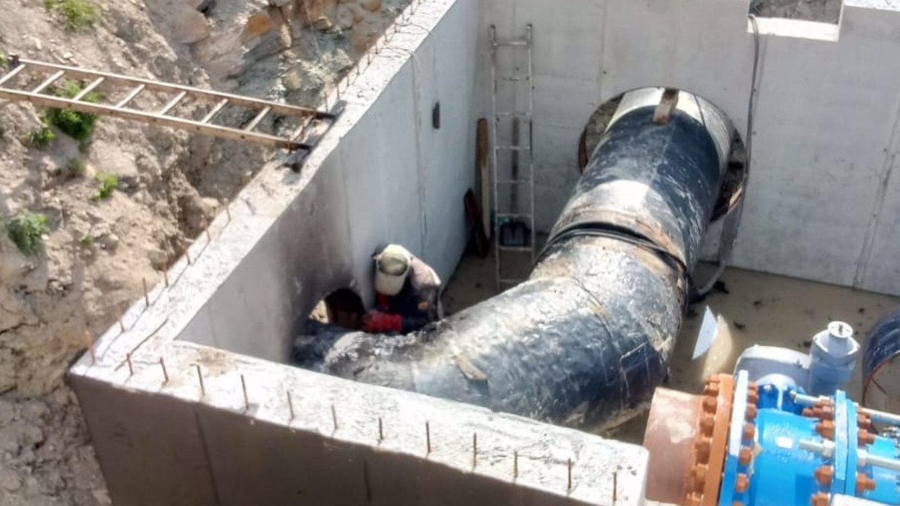 Главная картинка новости: Под Новороссийском завершили первый этап Троицкого водопровода