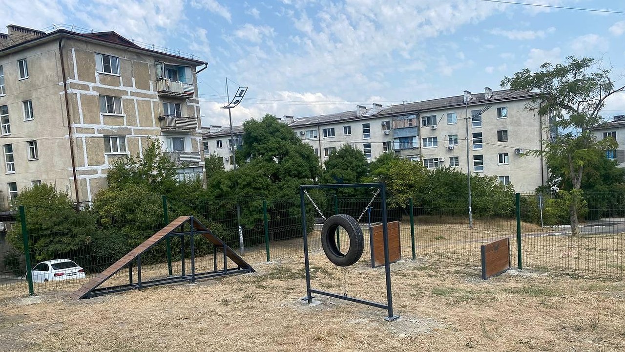 Главная картинка новости: В Новороссийске обустроили две площадки для выгула собак