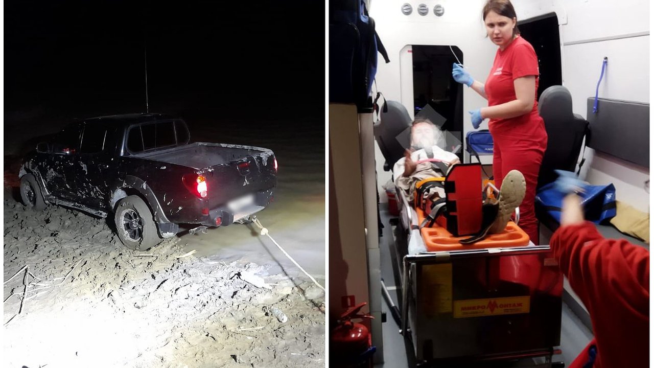 Главная картинка новости: На выходных спасатели Новороссийска доставали мужчину из оврага и застрявшую в грязи машину