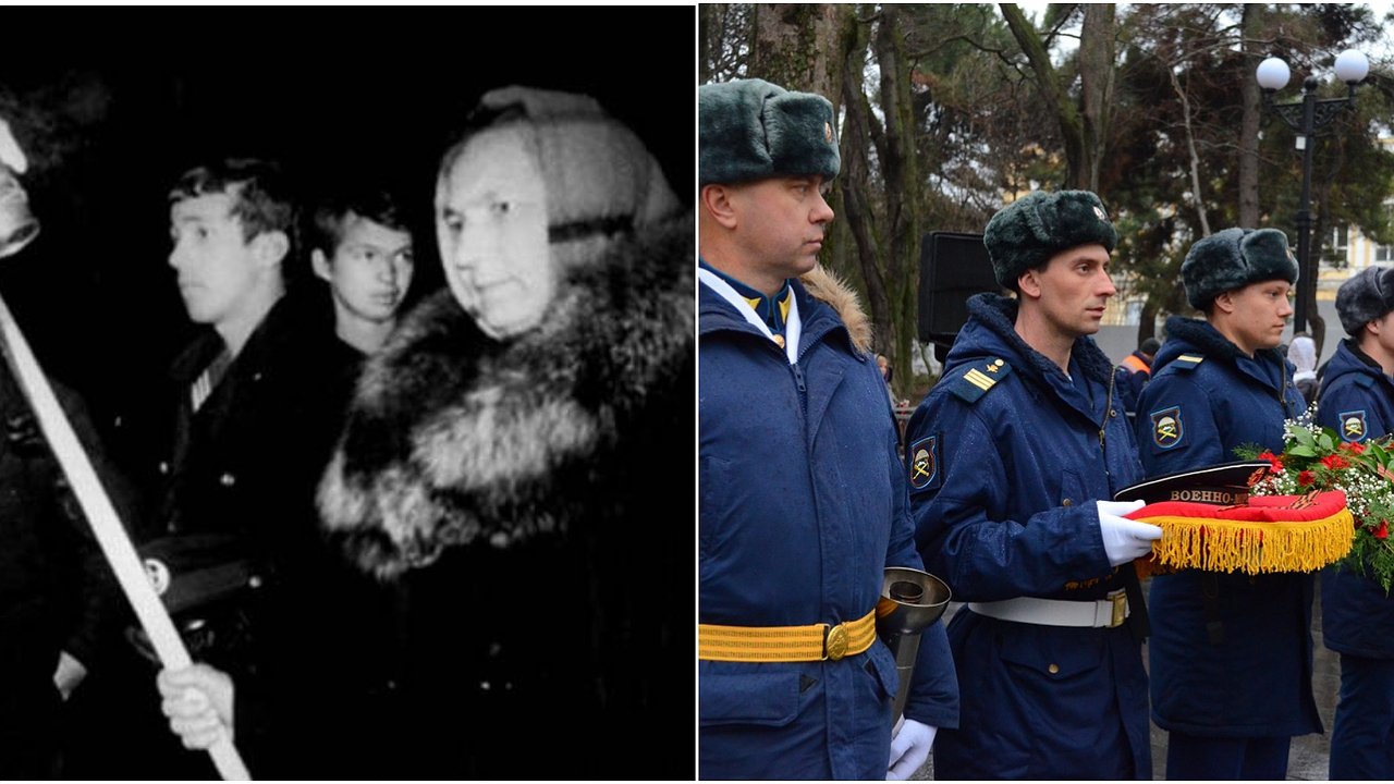 Главная картинка новости: «Бескозырка» в 1968 году и в наши дни