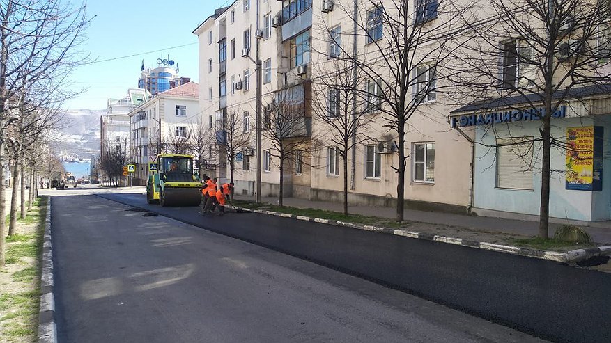 К сдаче в эксплуатацию готовятся 3 улицы Новороссийска, где ведется ремонт по нацпроекту