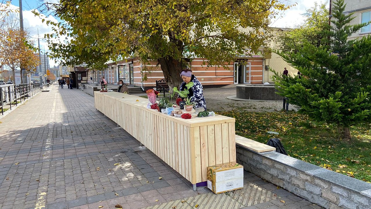 Главная картинка новости: На проспекте Ленина в Новороссийске появился социальный ряд