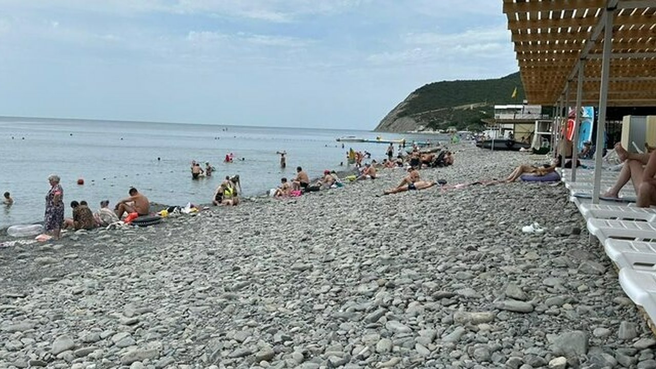 Главная картинка новости: Жалобы жителей Новороссийска возымели последствия. На пляже в Южной Озереевке убрали лежаки с берега