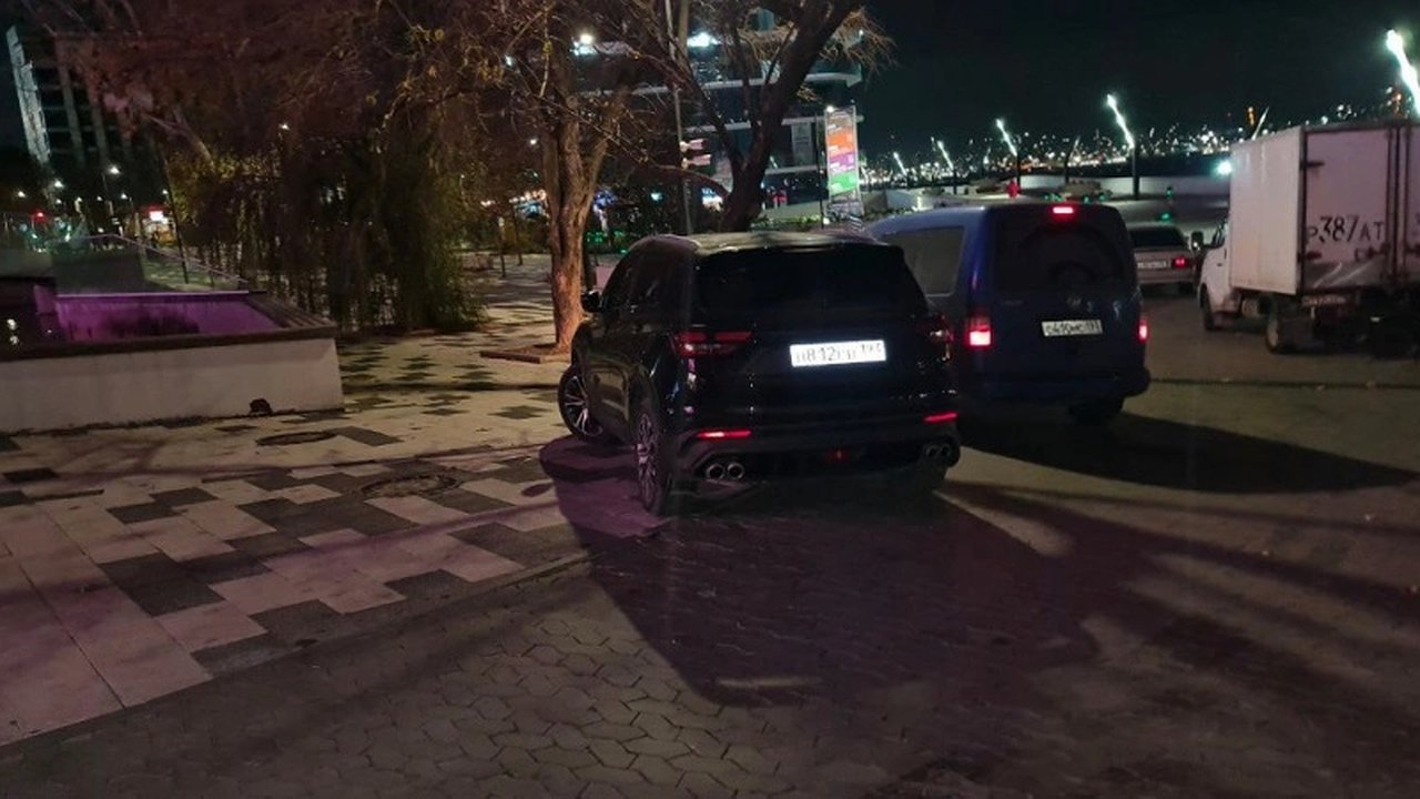 Главная картинка новости: В Новороссийске власти намерены установить шлагбаум для борьбы с парковкой на пешеходной дорожке в парке имени Фрунзе
