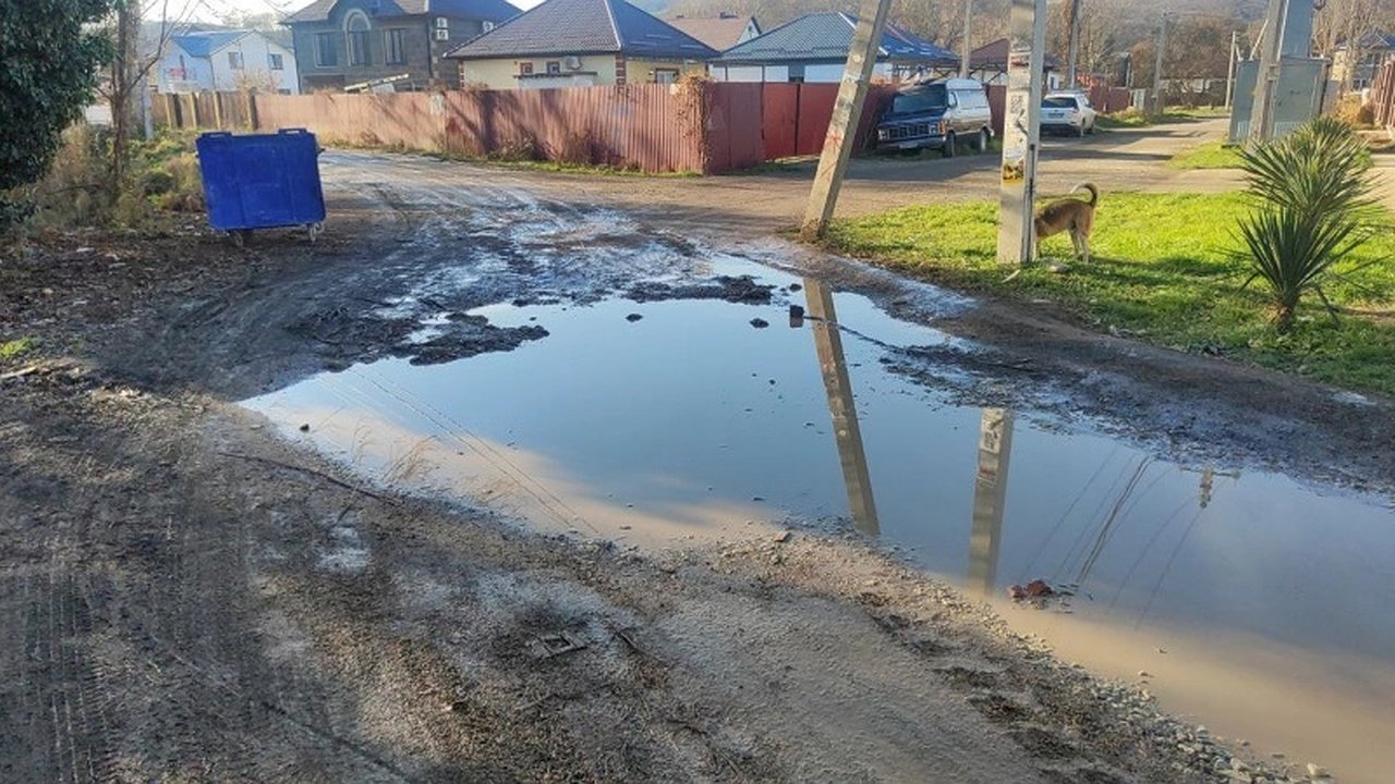 Главная картинка новости: Болото на улице Корабельной в Глебовке: жители страдают, власти обещают помочь только в следующем году