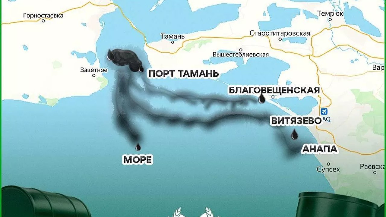 Главная картинка новости: Экологическая катастрофа в Керченском проливе: последствия крушения танкеров