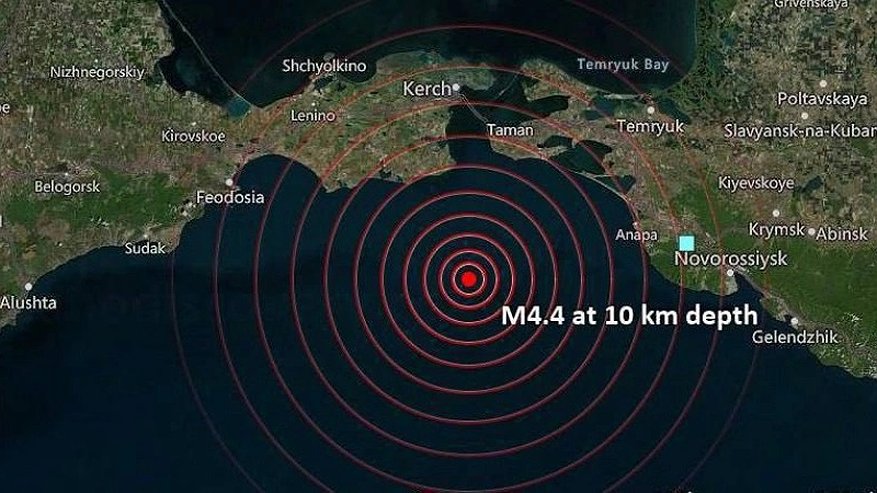 Главная картинка новости: В Черном море произошло землетрясение магнитудой 4.3