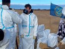 Ушаковцы продолжают борьбу с загрязнением: курсанты очистили 4,5 километра побережья