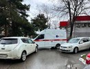 ДТП в Новороссийске: столкновение такси и скорой помощи
