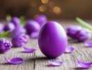 Не яйцо, а произведение искусства: для покраски яиц в фиолетовый цвет химоза не пригодится - нужен всего один отход