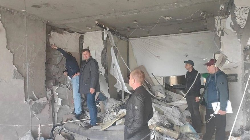Главная картинка новости: В Новороссийске продолжается обследование пострадавших домов после атаки