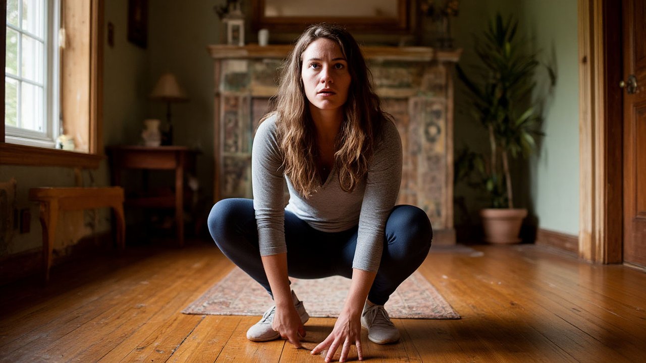 Главная картинка новости: Вот зачем по 2 минуты в день сижу на корточках — от позы гирлянды невероятная польза