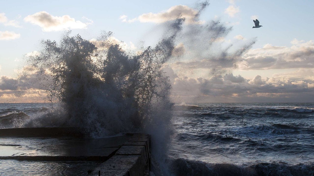 Главная картинка новости: Новороссийск в зоне риска: сильные грозы, град и смерчи над морем — срочное предупреждение