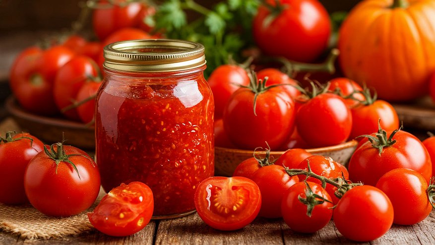 Главная картинка новости: Томатный джем с корицей — мой главный хит зимы: соседи готовы обменять на него всё, что угодно