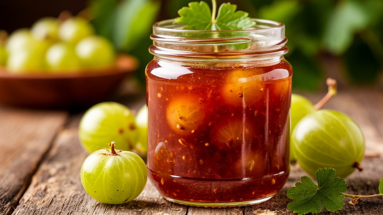 Главная картинка новости: Открыла для себя варенье-пятиминутку из крыжовника: готовится моментально, а вкус — просто волшебство