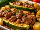 Пока сезон не закончился готовлю вкуснятину из кабачков в духовке: теперь мой самый любимый кабачковый рецепт - сочная и полезная закуска