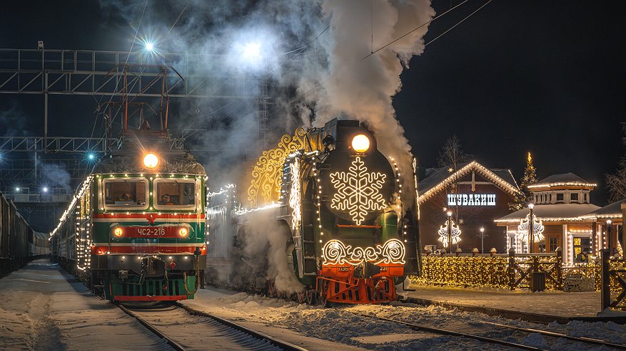 Главная картинка новости: Поезд Деда Мороза 2025-2026: полное расписание с датами и временем остановок