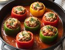 К Дню матери — беспроигрышный вариант: фаршированные перцы с особым соусом — восхищаются даже самые строгие гурманы